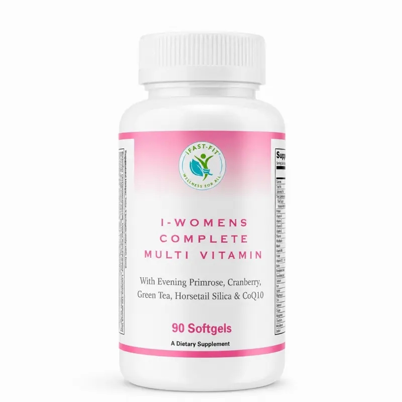 IFastFit Complete Women’s Dietary Multivitamin & Mineral Supplement – Beauty, Nutrient-Rich for Hair, Nails, Skin Care, Rejuvenation, Edible Healthcare Support