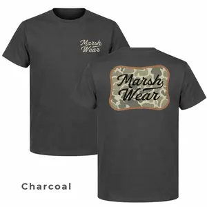 Marsh Wear Camo T-Shirt, Marsh Hunting Graphic Tee, Outdoor Fishing T-Shirt, Gift for Hunters