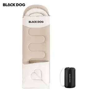 BLACKDOG Adult Sleeping Bag Hooded Thick & Warm 4 Season Converts to Blanket for Outdoor Camping