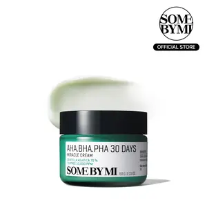 AHA BHA PHA 30 Days Miracle Cream - 2.02Oz, 60ml - Mild Exfoliating Korean Moisturizer for Skin Calming and Soothing - Korean skincare Lightweight Hydration Glow Hydration Gentle Moisturizing Firm Anti Aging