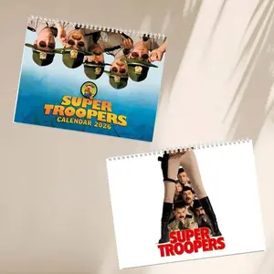 Super Tr00pers Vintage Movie 2026 Wall Calendar, Best Moments Movie Calendar 2026, Thorny Trooper Rodney Rabbit Funny Memes Calendar, Planner, Home Decorating