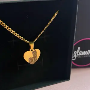 Small Heart portrait necklace