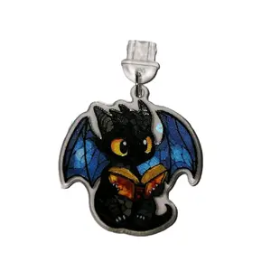 Reading Dragon Dust Plug Cellphone Charm