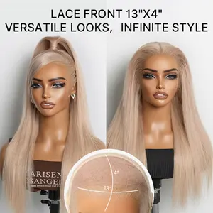【LIVE】NatureMAX™ 180% Density Ash Blonde Silky Straight Glueless Ear-to-ear 13x4 HD Lace Front Wig Pre-Cut Lace Flexi-Fit Drawstring Cap