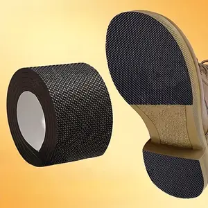 Anti-Slip Shoe Sole Stickers Thick Anti-Slip Wear-Resistant Shoe Sole Stickers - 1 Roll for Heels, Sneakers & Sandals | Noise-Free, Odorless, Black Textured Surface Enhances Grip Shoe Sole Pad Anti Skid Sole
