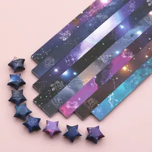 540 Sheets Printed Star Origami Paper, Smooth Surface, Handmade Star Hanging Decorations, Gift Toppings, Perfect for DIY Projects, DIY Material, Art Supplies