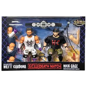 (Chase Variant - Non Bloody) Nick Gage & Matt Cardona GCW Death Match 2-Pack Ringside Exclusive Ringside Collectibles Toy Wrestling Action Figures