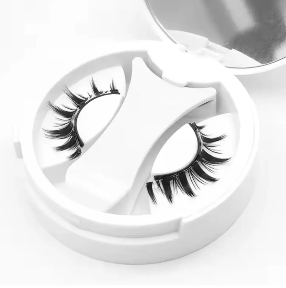 Professional Design Lash Glue Free Magnetic False Eyelashes with Anchor No Glue No Liner Reusable Magnetic Eyelashes for Everyday Use Makeup,  Daily,  Flawless,  Cosmetic