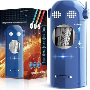 PSX5EW Electric Pencil Sharpener, Fully Automatic Pencil Sharpeners for 7-11.5mm Pencils, Robot Pencil Sharpener for , Rechargeable Hands-Free for /Office/Classroom,  Operated