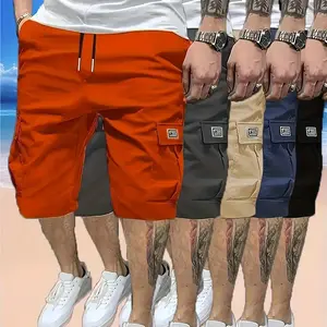 Men’s 5-Pack Cargo Shorts, Summer Trendy Casual Shorts, Multi-Pocket Design, Durable Fabric, Anti-Pilling, Wear-Resistant, Tear-Resistant, Comfortable and Breathable, Stylish and Versatile, Suitable for Outdoor Leisure