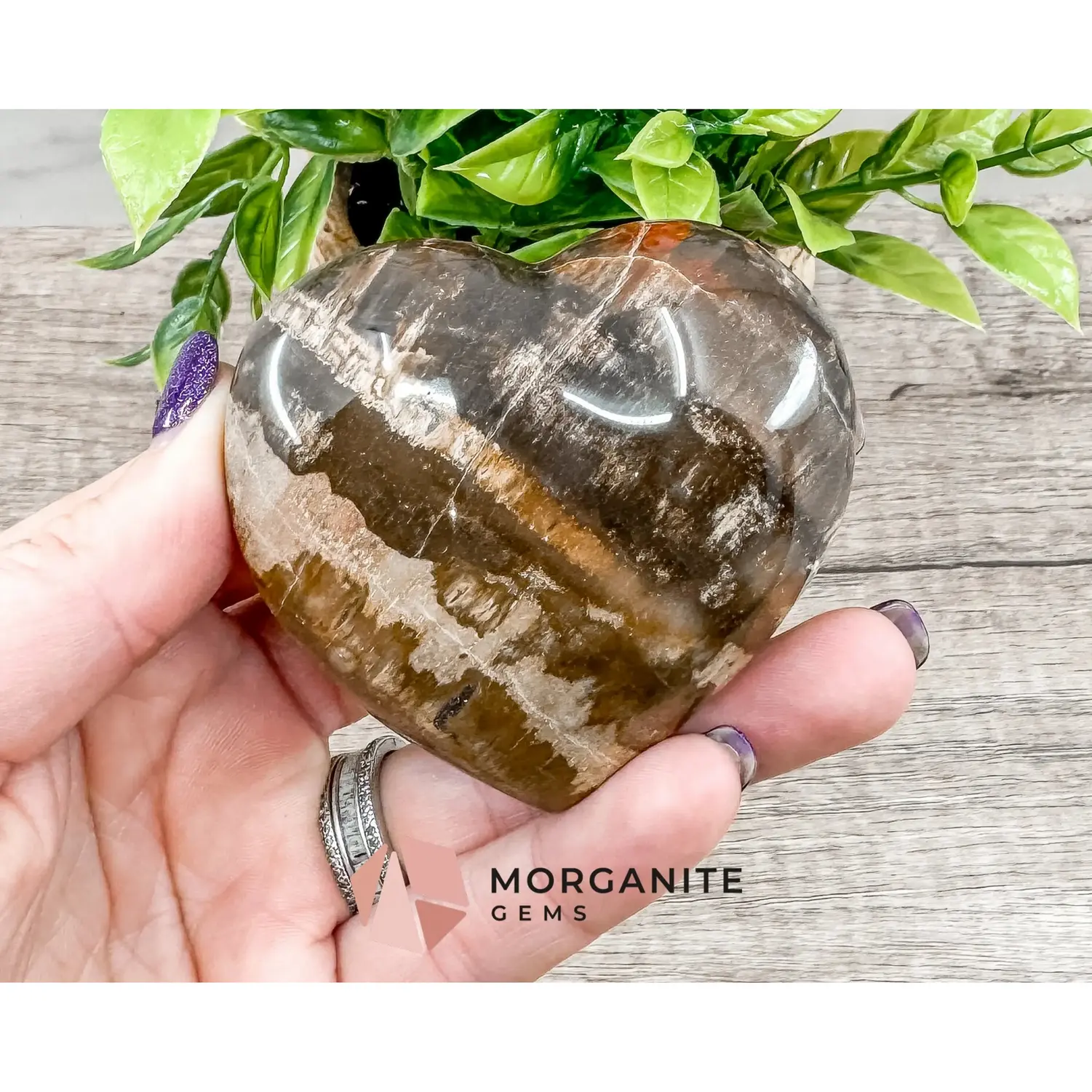 Chocolate Calcite Heart – Grounding and Nurturing Crystal for Emotional Healing and Stability