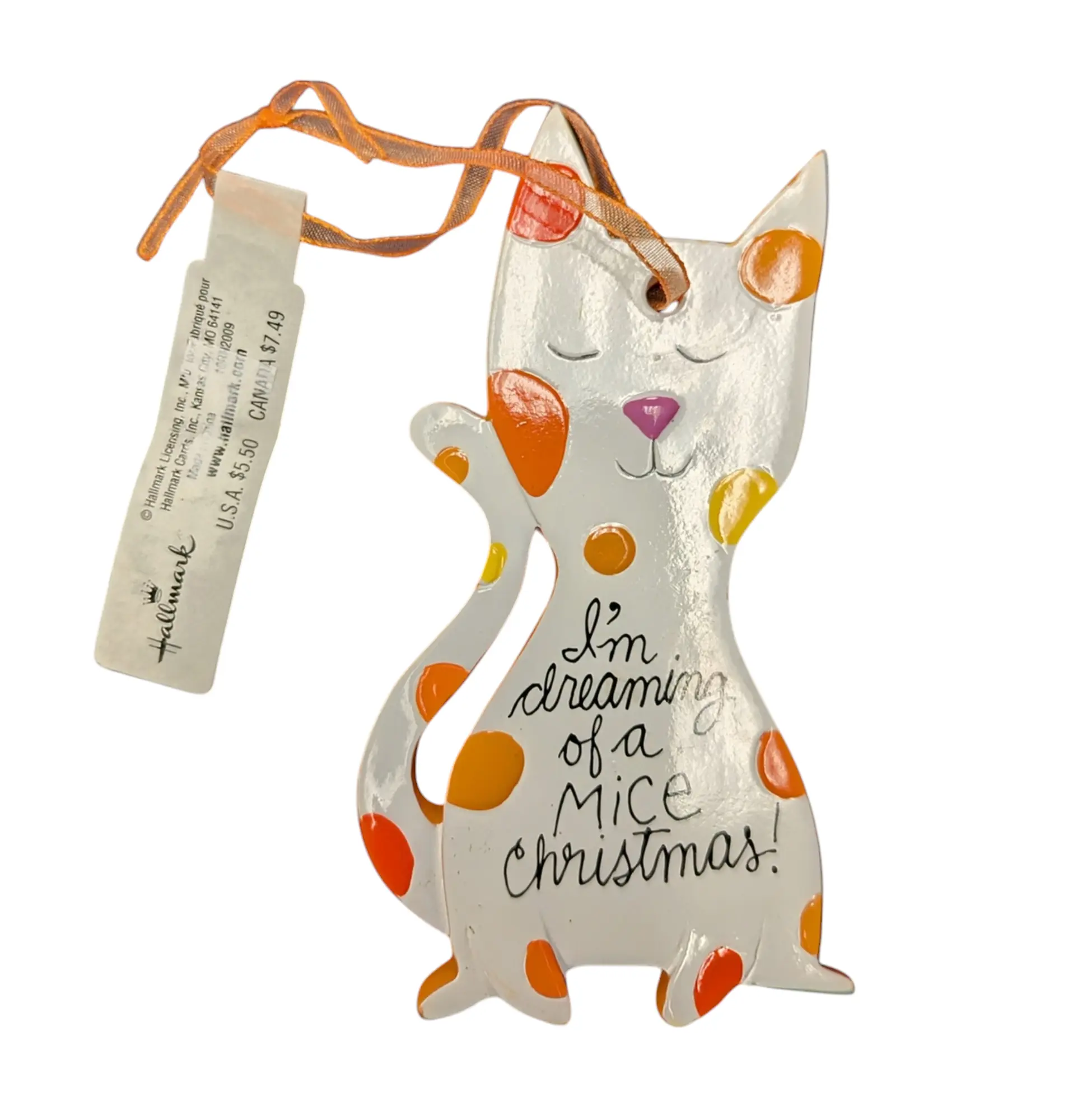 Hallmark 'I'm Dreaming Of A Mice Christmas' Cat Ornament