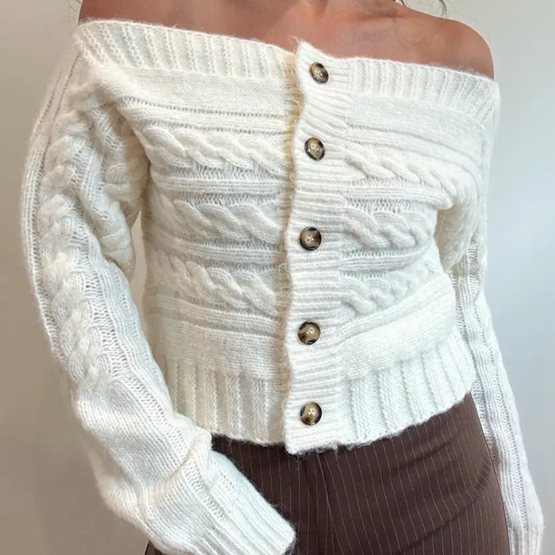 Bardot Cable Knit Cardigan