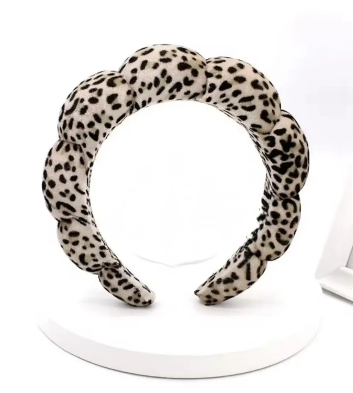 Cheetah print spa headband