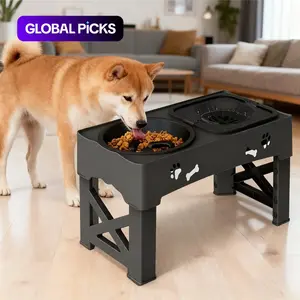 Adjustable Pet Feeding Bowl, 1 Set Ultrasonic Seal Pet Feeder with Anti-slip Design, Pet Feeding Supplies for Small & Medium & Large Dogs & Cats #GLOBAL PICKS