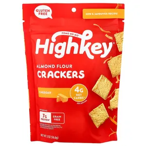 HighKey Almond Flour Crackers, Cheddar, 2 oz (56.6 g)