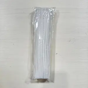 12" white chenille stem, pipe cleaner, 100 per pack