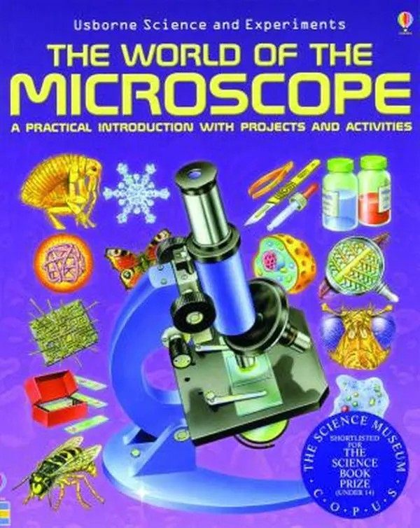 Used Paperback Book - AmScope BK-BOTM Introduction to Microscopes by Chris Oxlade, Illustrated, 0.91 lb, English Visual Learning Tool, Hands-On Introduction for School & Office Stationery Supplies, Visual Learning Tools