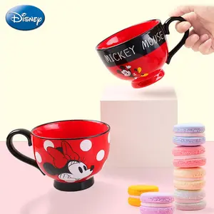 Disney Official Mickey Minnie Ceramic Mug, Large Capacity Coffee & Tea Cup, Durable Reusable Drinkware Gift for Couples