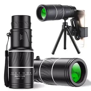 HD Monocular All-optical green film wide-angle Telescope, 16x52 High Power Dual Focus with BAK-4 Prism & FMC Lens for Hunting Bird Watching Wildlife Travel