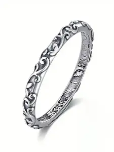 1 PC Gorgeous Ring For Women For Wedding Engagement Party Jewelry Valentine's Day Gift Engraved Ring Wedding Rings