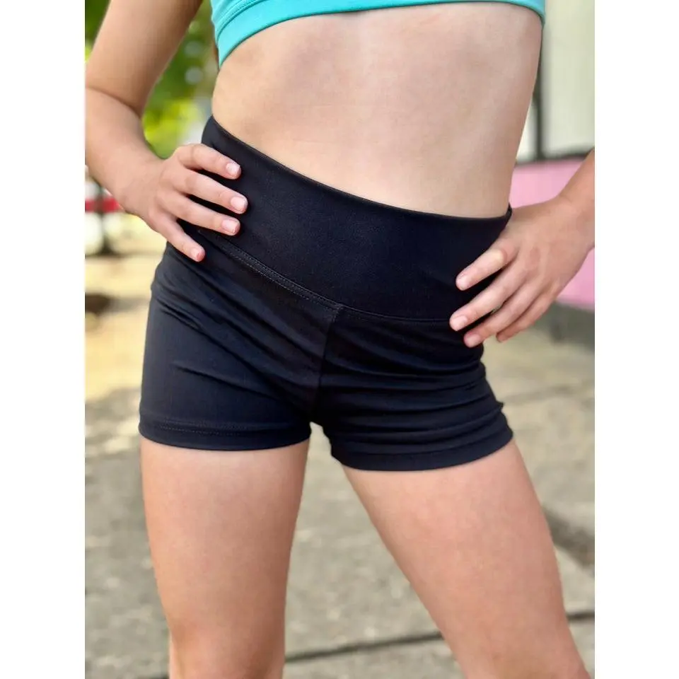 Capezio High Waisted Black Shorts #TB131
