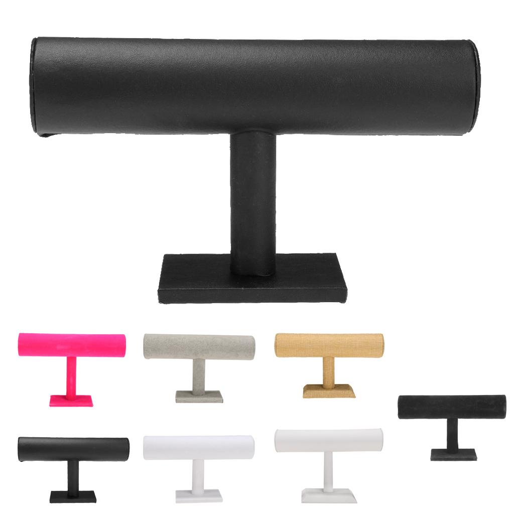 Portable Hard Wooden Bracelet Chain T-Bar Rack Jewelry Display Stand for Bangle Watch Necklace Home Organization Holder Showcase Portable Hard Wooden Bracelet Chain T-Bar Rack Jewelry Display Stand for Bangle Watch Necklace Home Organization Holder Showcase