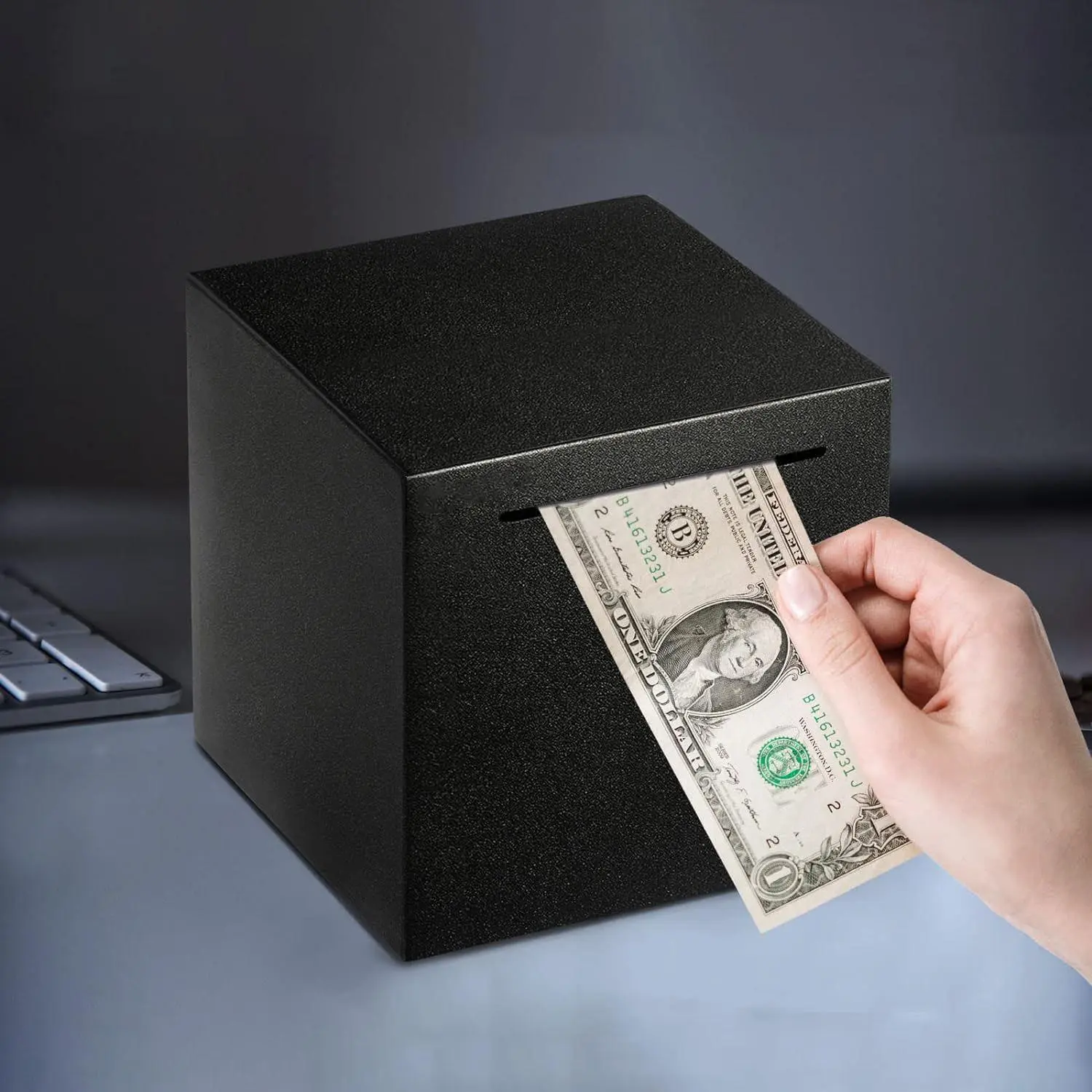 Stainless Steel Piggy Bank, Money Saving Box, Money Savings Box, Cash Saving Box, Money Box, Coin Bank for Home and Office, Gift Ideas