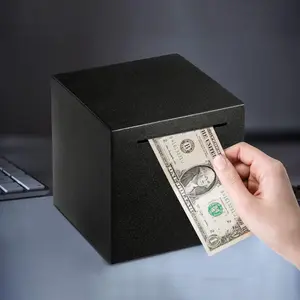 Stainless Steel Piggy Bank, Money Saving Box, Money Savings Box, Cash Saving Box, Money Box, Coin Bank for Home and Office, Gift Ideas