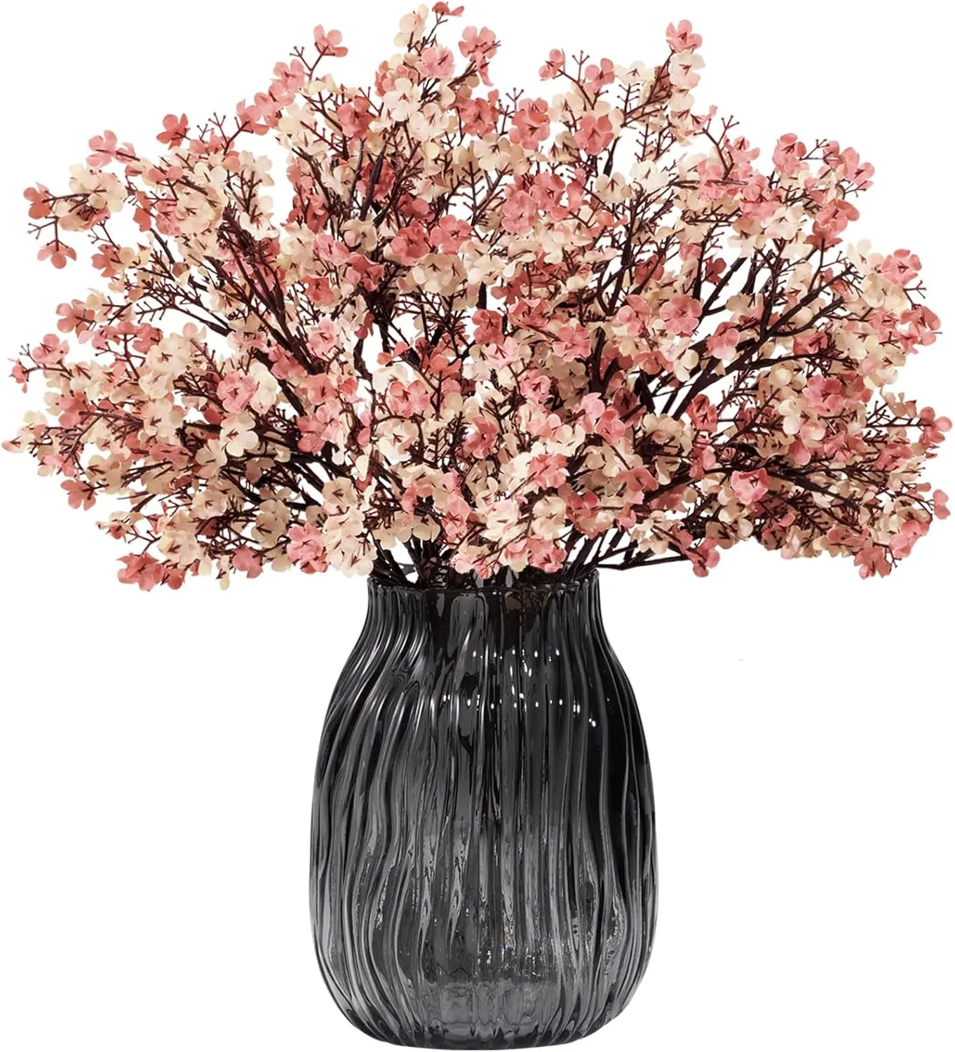 Lifewit Baby’s Breath Artificial Flowers, Silk Gypsophila Faux Floral Stems for Wedding Bouquets, Home Decor, Centerpieces, DIY Arrangements, Farmhouse & Party Decorations (Beige Brown, 10 Bundles)