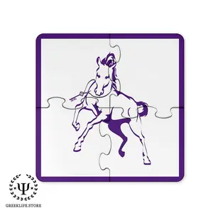 Sigma Lambda Beta Beverage Jigsaw Puzzle Coasters Square (Set of 4)