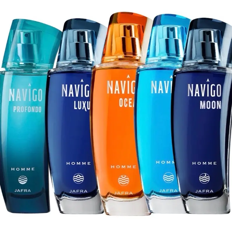 Jafra NAVIGO 3.3 fl eau de toilette oz men’s  glass bottle and box