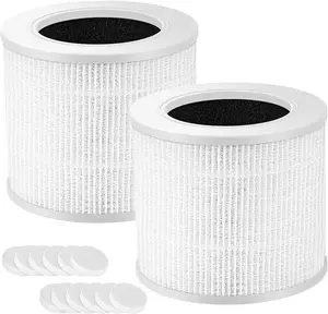Core Mini Replacement Filter Compatible with LEVOIT Core Mini Air Purifier, Core Mini-P, 3-in-1 High Efficiency H13 HEPA Filter, Mini-RF Filter with Activated Carbon, Replace Part #Core Mini-RF, 2Pack
