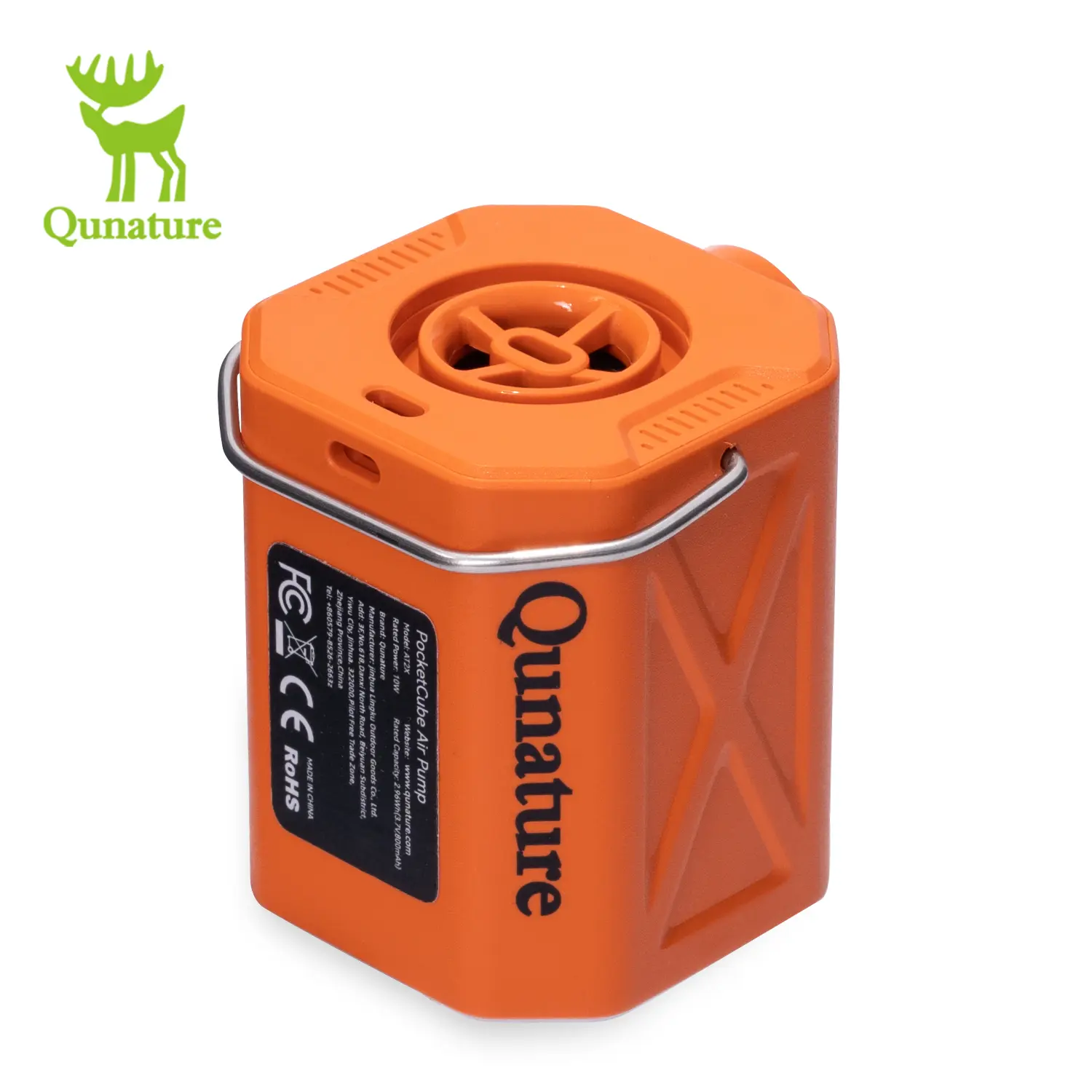 Unisex Compact Pocket-Sized Portable Electric Air Pump for Camping Accessories, 45g Lightweight, 800mAh Type-C Rechargeable, 3-Mode Multi-Mode Lamp, 5 Nozzles for Wide Compatibility & Inflatable Gear, with Hang Ring