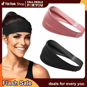 Headband for Men and Women - Sweat band & Sports Head bands Moisture Wicking Workout Sweatbands for Running, Basketball, Yoga and Bike Helmet Friendly,Outdoorfun