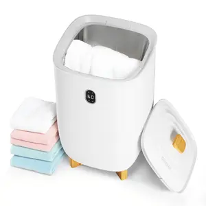 GARVEE 35L Large Bucket Style Towel Warmer with Auto Shut-Off, Timer, and LED Display - Ideal for Towels, Blankets, Bathrobes, and Pajamas in Bathroom