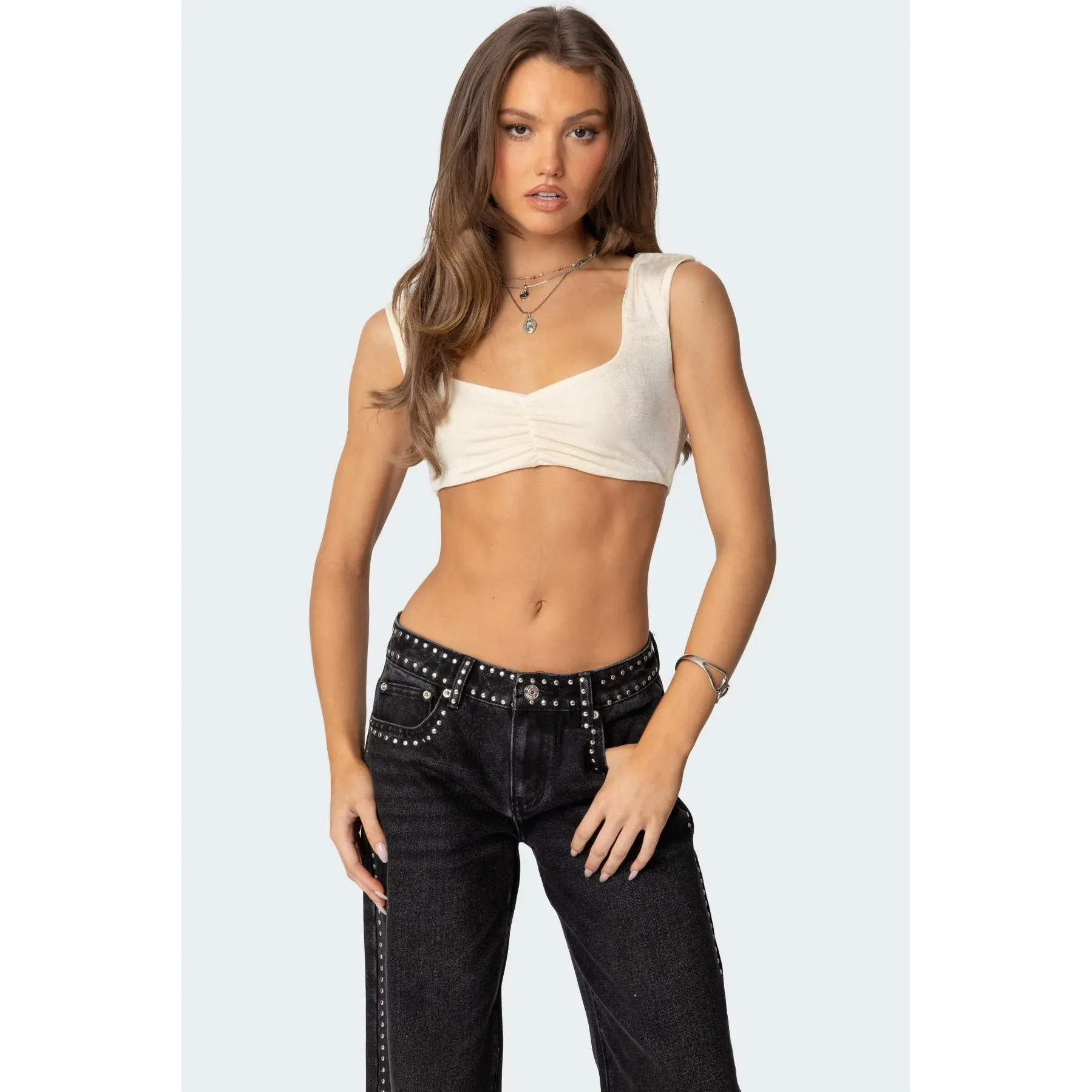 Summit Ruched Crop Top