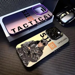 Fashion 5.11 T-Tactical Phone Case, Smartphone for iPhone 17 16 15 14 13 12 Pro Max Air, Multicolor Matte Metallic Phone Case, Aurora Gradient Finish with Matte Texture, Durable Scratch-Resistant Anti-Fingerprint Protective Cover Accessories