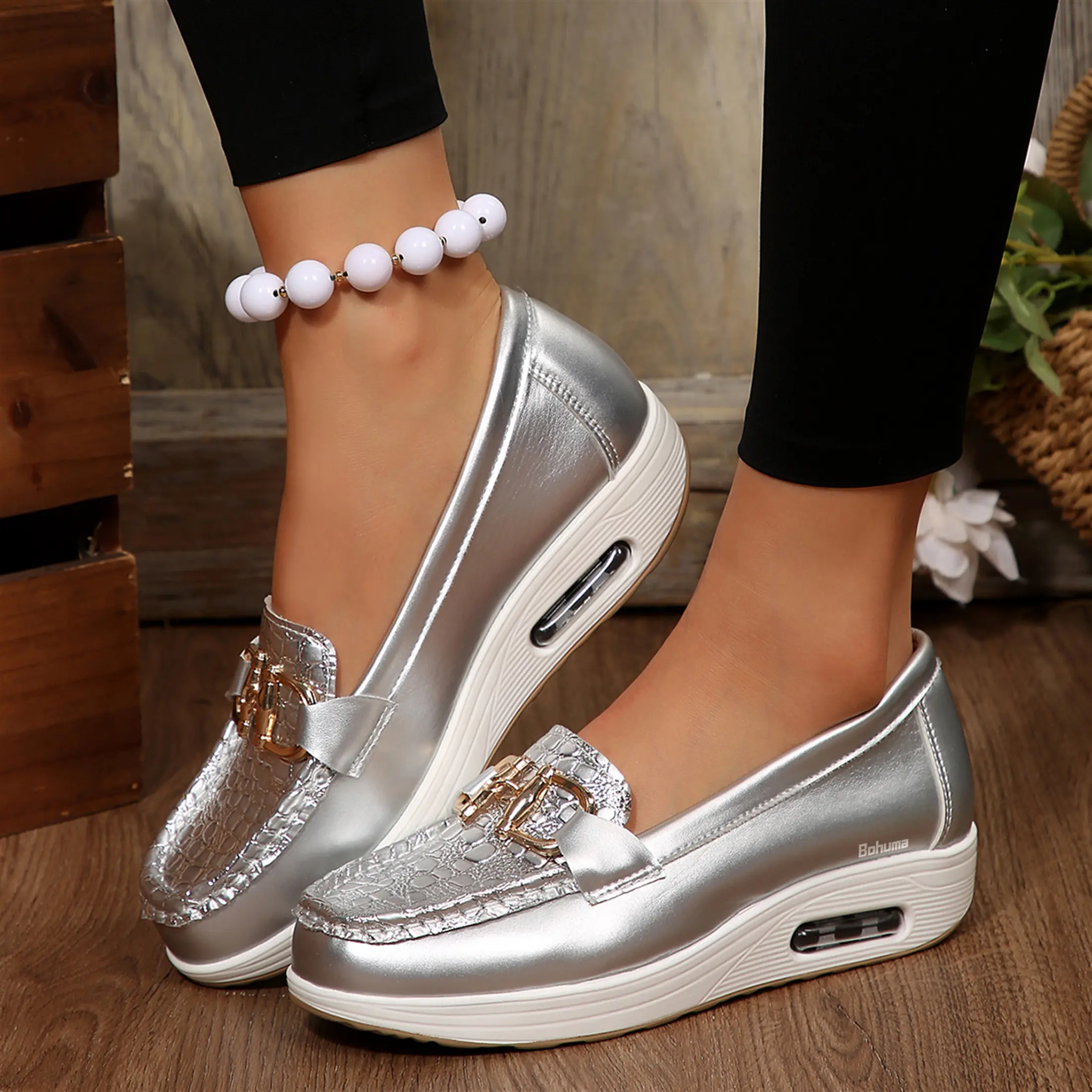 Women's Loafers Comfort Slip-Ons Flat Work Shoes Casual Lady Dress Shoes Springfresh Summer Vibes