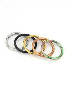 18G,16G,14G,Low Allergenic Titanium Steel Nose Ring, Nose Rings Hoops, Spiral Nose Ring, Adjustable Size 6-16mm, Suitable for Daily Wear & Fashion Accessory, Durable & Comfortable