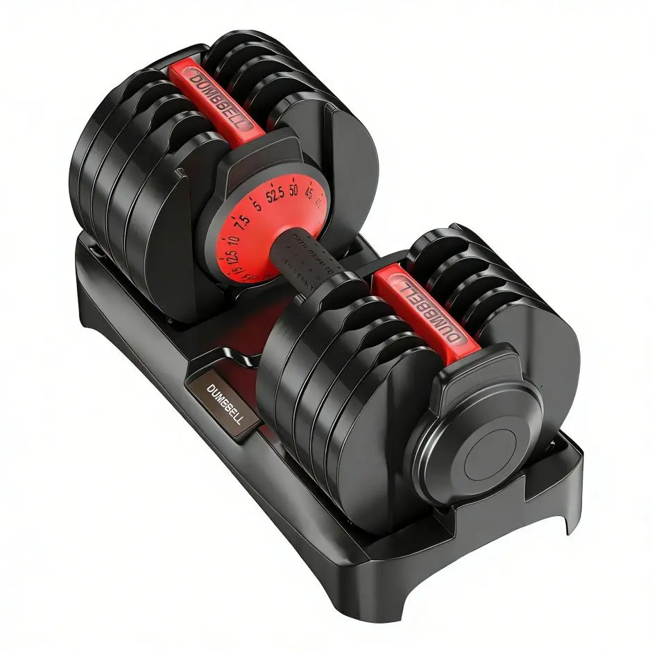 Top-Rated Space-Saving Adjustable Dumbbells – 25 to 85 lb Range, One-Hand Operation, Anti-Slip Grip & Dual-Lock Security for Home Workouts