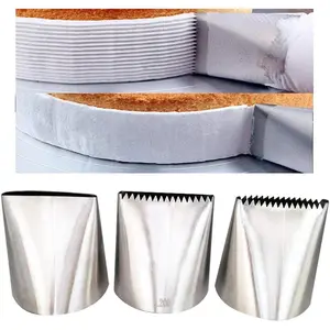 Piping Tips For Cake Decorating, Stainless Steel Icing Piping Nozzles For Pastry Fondant Decorating Tools (C)