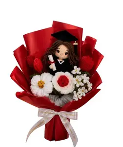{ FLASH SALE } Personalized Crochet Graduation Bouquet 2026 | Custom Full Graduate Doll with Flowers, Handmade Class of 2026 Graduation Gift for Her, Daughter, Best Friend | High Quality & Durable | Ship Fast