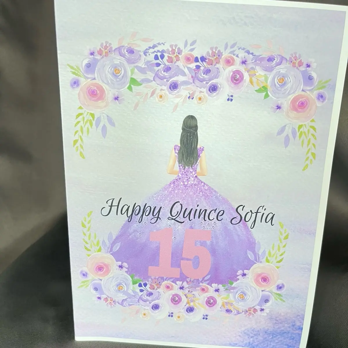 Quinceañera Birthday Card - Personalized 5X7 Card with Envelope, Perfect for Gifting, Heartfelt Expression of Love