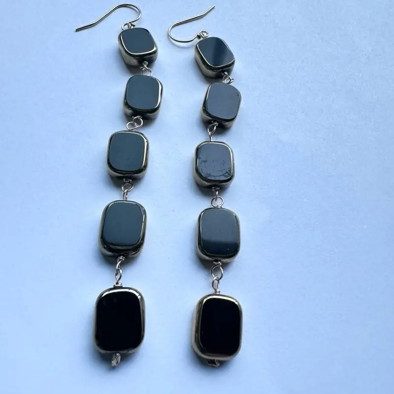 Long Glass Earring