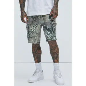 Deylen Cargo Relaxed Shorts - Camouflage