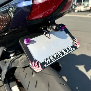 "Know Your Place" JJK Motorcycle License Plate Frame