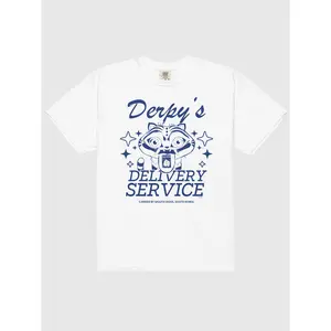 Netflix KPop Demon Hunters Comfort Colors Graphic T-Shirt – Derpy’s Delivery Service & HUNTR/X Heartthrob Designs, Vintage Washed Soft Cotton Tee