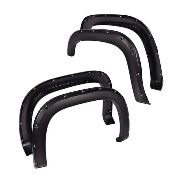 Fit For 07-13 GMC Sierra 1500 Offroad Pocket Rivet Style Wheel Fender Flares 4pc Fit For 07-13 GMC Sierra 1500 Offroad Pocket Rivet Style Wheel Fender Flares 4pc
