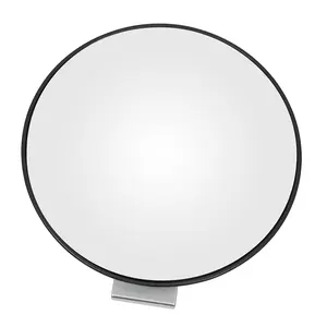135 Degree Wide Angle Convex Mirror Black Safety Blind Spot Mirror for Parking Lots Driveways Garage Warehouse Surveillance Home Security Wall Mount